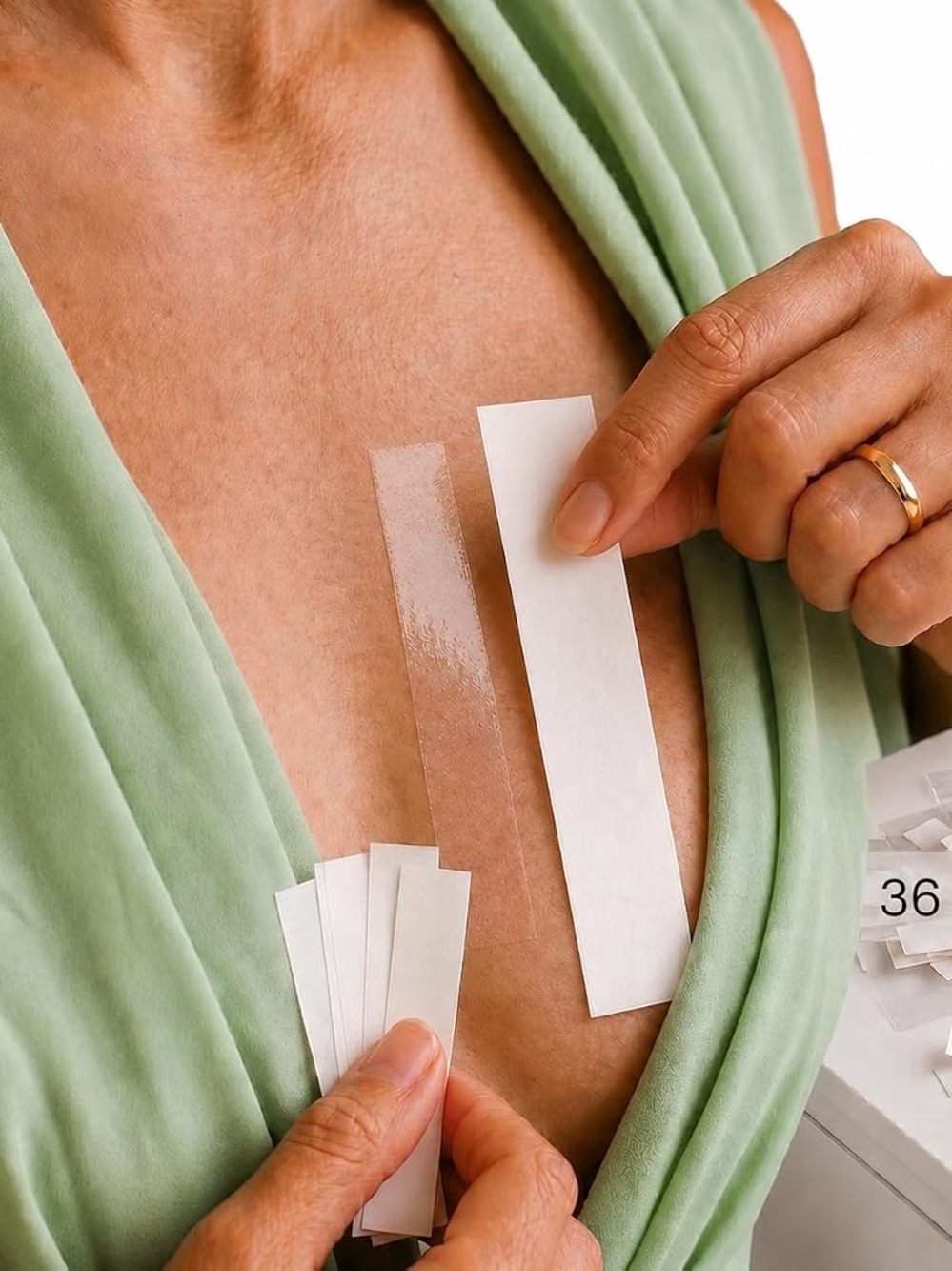 Body Waxing Strips - White and Clear Pack
